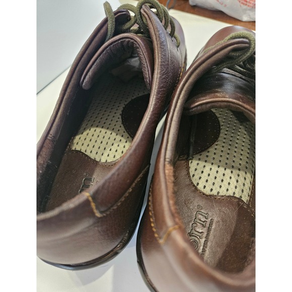 Born Women Brown Leather Lace Up Oxfords Shoes W61300 Size 9.5 41 - Picture 9 of 12